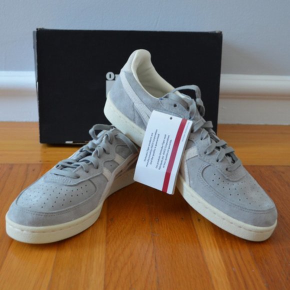 ONITSUKA TIGER Grey Suede Lace Up Sneakers - Picture 4 of 7